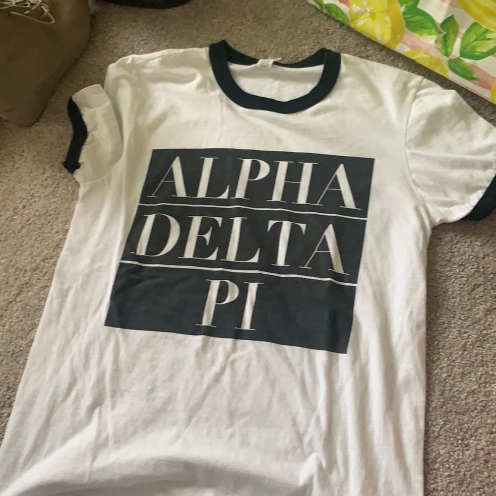 Alpha Delta Pi Ringer Tshirt